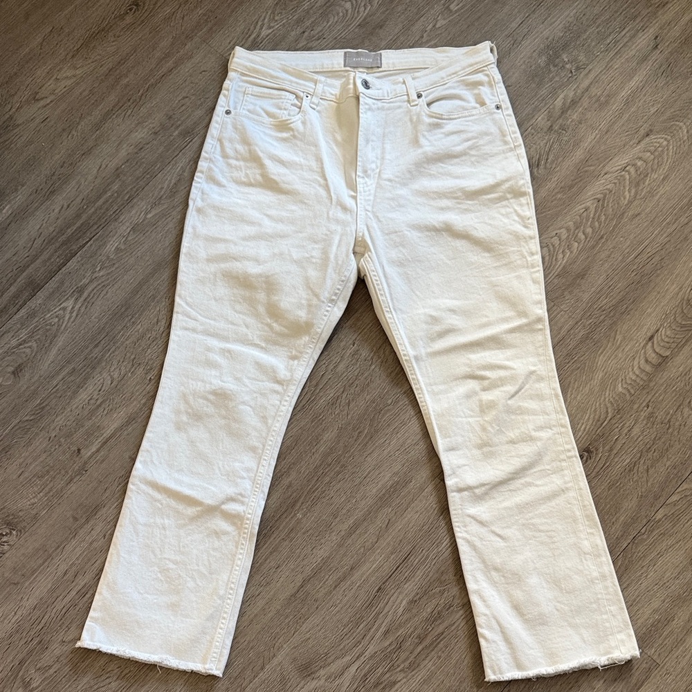 Everlane Cream Denim Pants